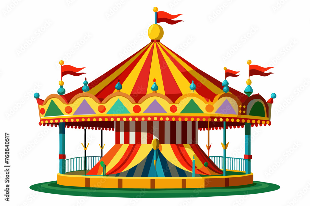 Carousel Isolated on white Background Carousel Isolated on white Background