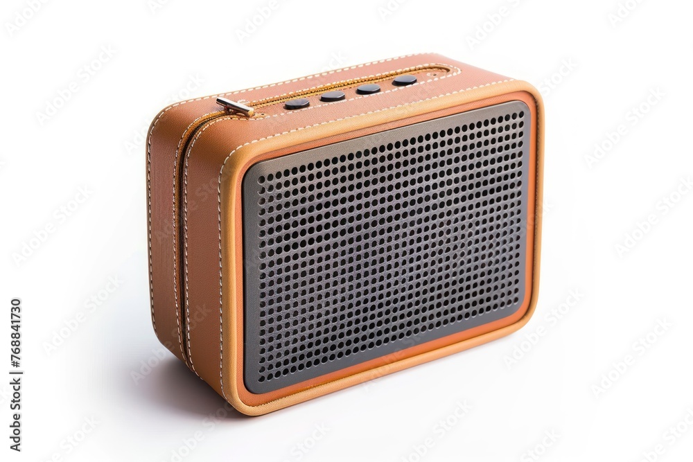 Portable wireless speaker Isolated on white background Portable wireless speaker Isolated on white background