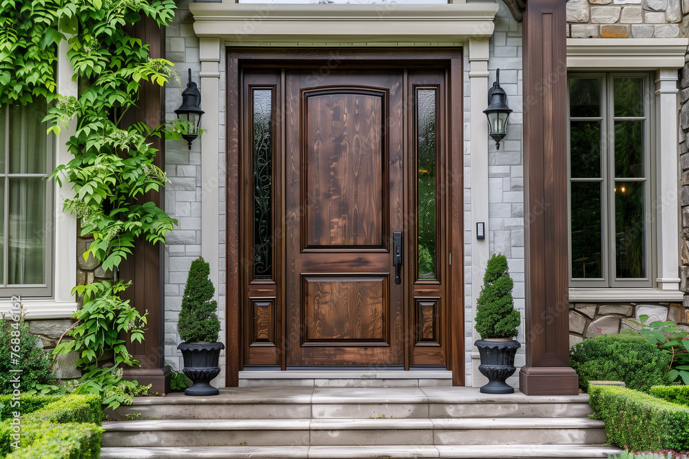 2 Panel Wooden Front Door With Sidelights 2 Panel Wooden Front Door With Sidelights