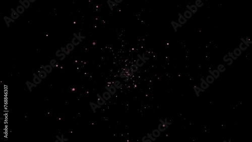 overlay explosion of stars black background