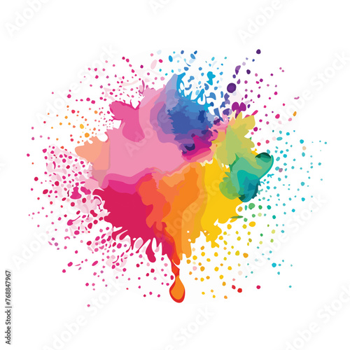 Holi abstract background with splashes