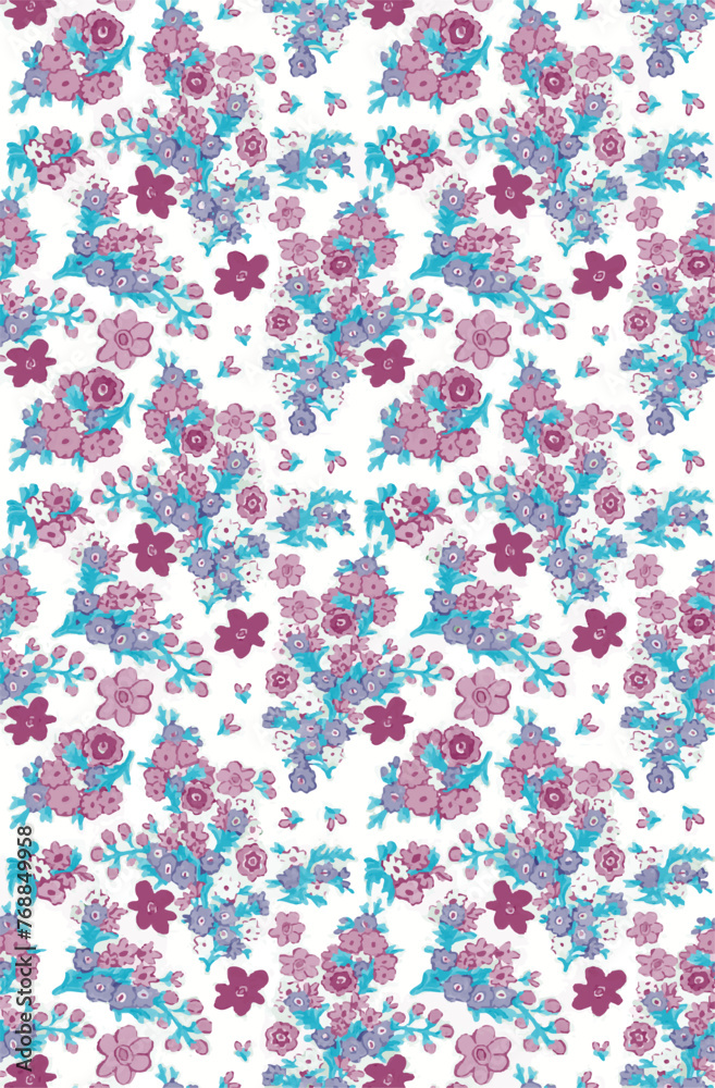 Floral baby seamless pattern Floral baby seamless pattern