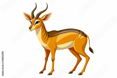 Beautiful animal antelope full body vector illustration © Ishraq