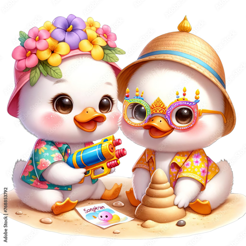 SongKran Duck, SongKran Clipart, SongKran Festival, Thailand Festival