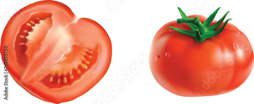 tomato isolated on white background