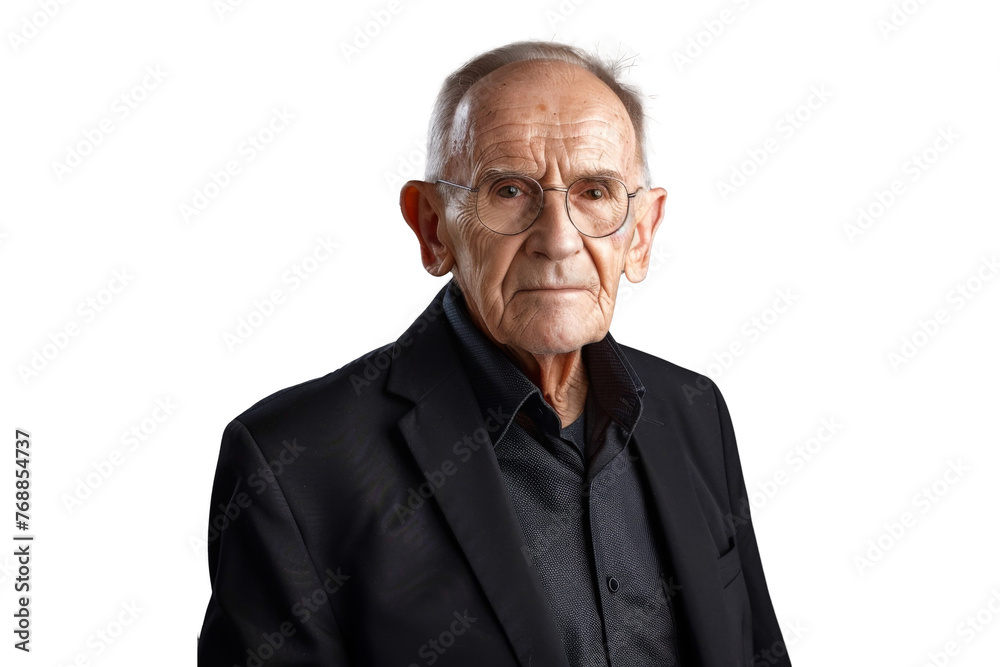 Portrait studio Smart and healthy senior business man wearing suit and t shirt that posing and smiling relaxedly isolated on transparent png background. Portrait studio Smart and healthy senior business man wearing suit and t shirt that posing and smiling relaxedly isolated on transparent png background.
