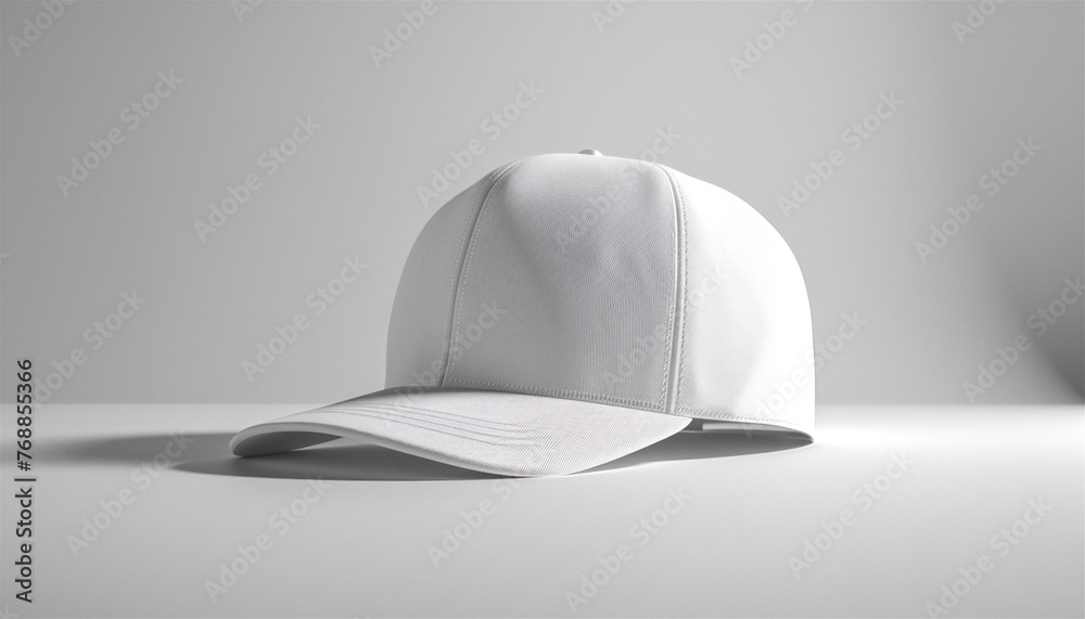 White cap isolated on white background White cap isolated on white background