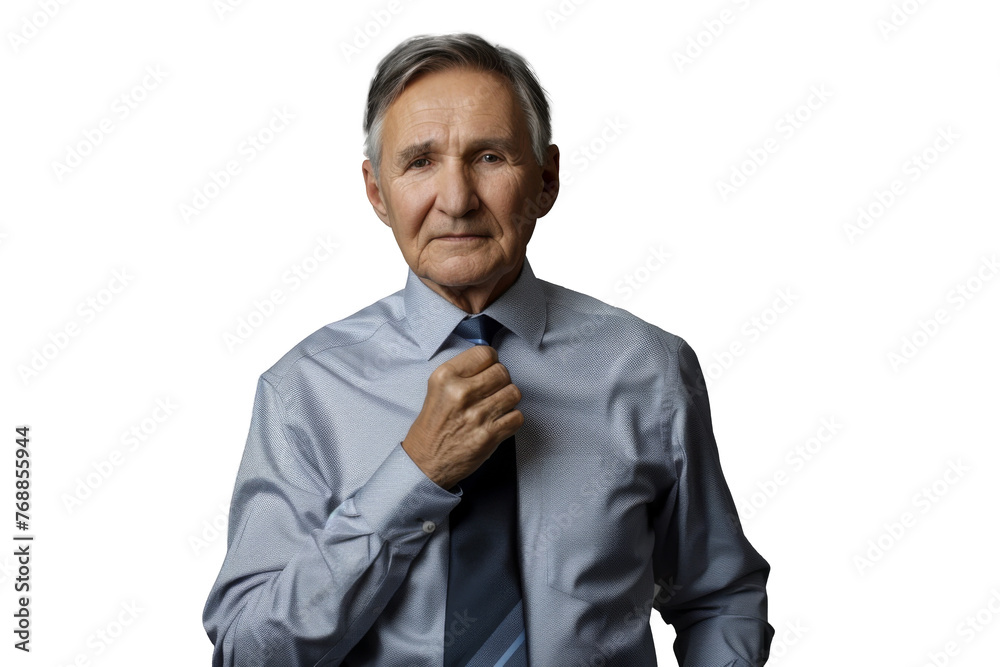 Portrait studio Smart and healthy senior business man wearing suit and t shirt that posing and smiling relaxedly isolated on transparent png background. Portrait studio Smart and healthy senior business man wearing suit and t shirt that posing and smiling relaxedly isolated on transparent png background.