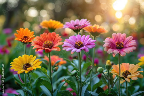 Beautiful flowers in the garden