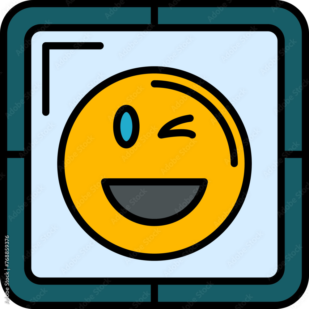 Fototapeta premium Happy Icon