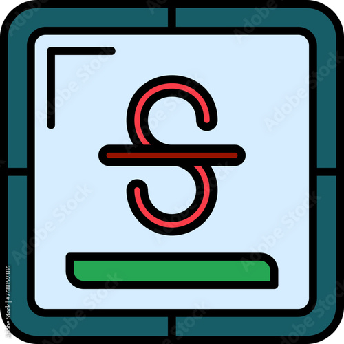 Strikethrough Icon photo