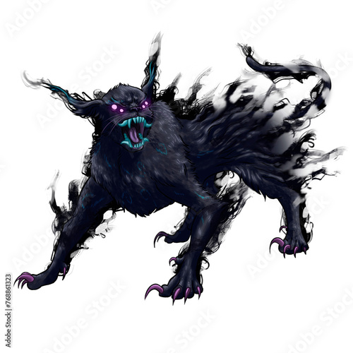 Foto Dark Beast Panther illustration