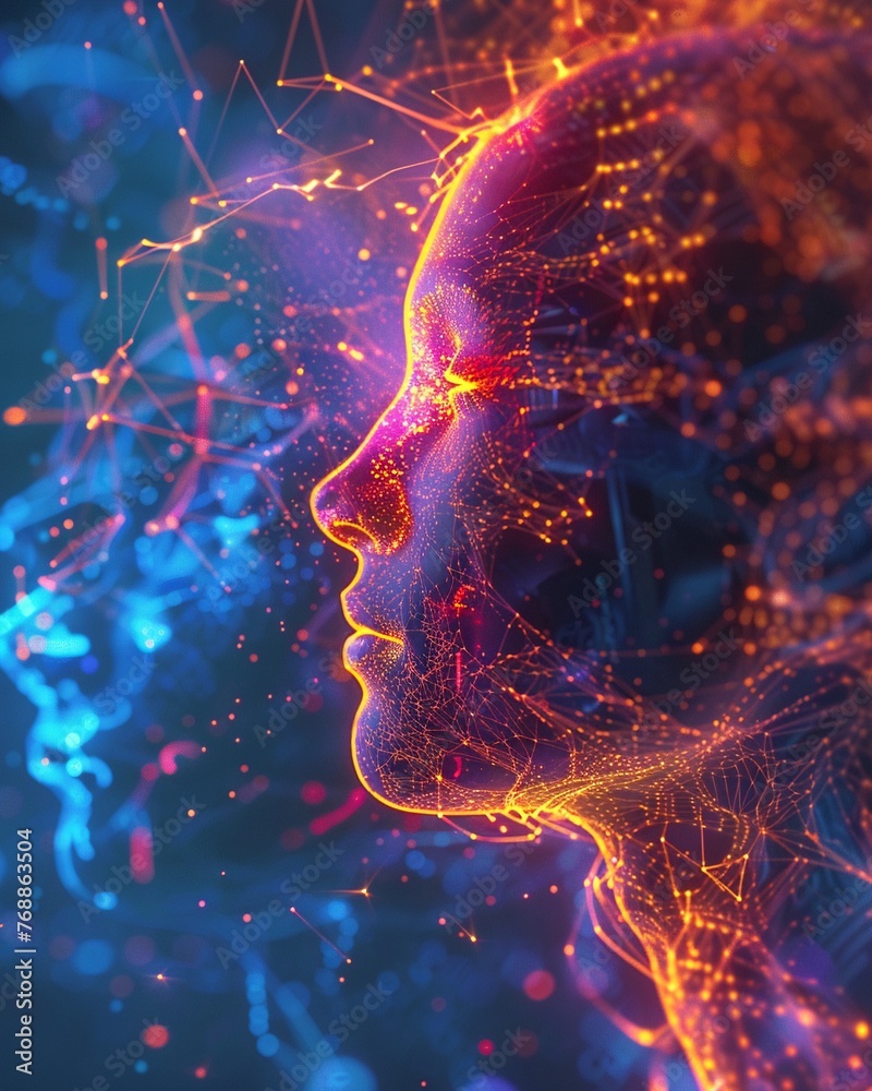 Neural Interface Connection Visualized with Electric Pulses Neural Interface Connection Visualized with Electric Pulses