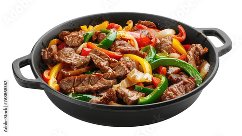 Beef Stir-Fry on Transparent Background PNG