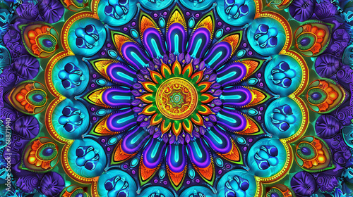 Mandalas coloring books for art therapy  analogous colors blue  green  and purple for coolness  line mandalas for emotional expression  those seeking emotional healing  boost creativity
