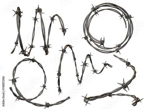 Barbed wire texture stock image