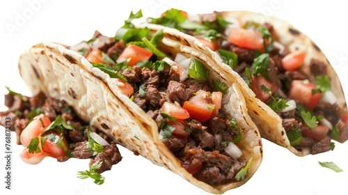 Beef Taco on Transparent Background PNG