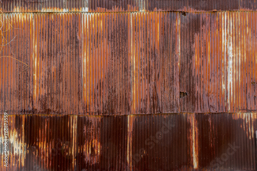 corrugated metal texture background photo