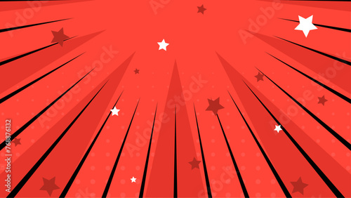 Red white and black vector abstract retro vintage design cartoon comics style background. Vector illustration for superhero design, web, banners, posters, cards, wallpapers