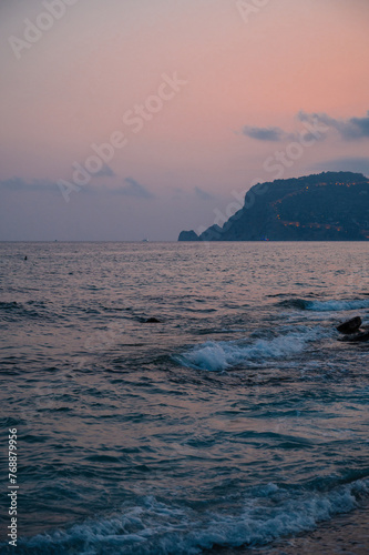 Beautiful sunrise scene on ...