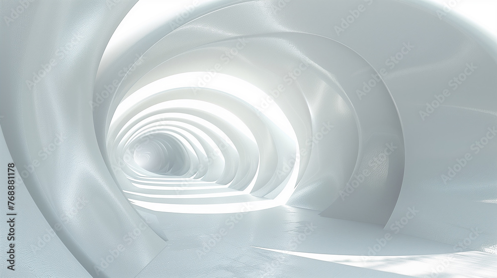 Obraz premium Abstract architecture with arches background. 3d rendering