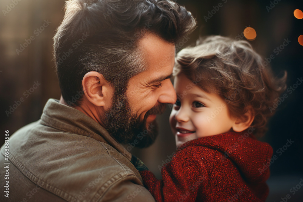 Lovable little child with his her mom dad happy family mother father day celebration Generative AI Lovable little child with his her mom dad happy family mother father day celebration Generative AI
