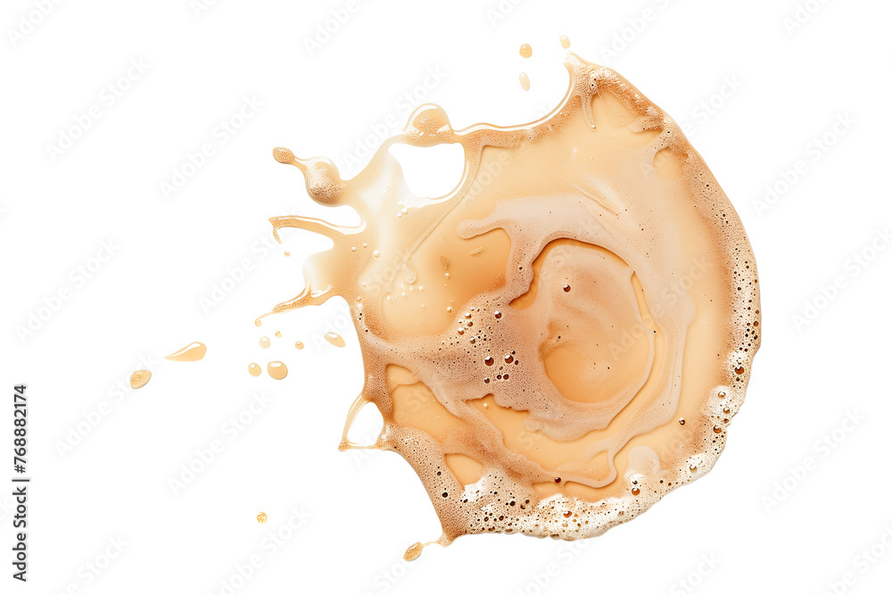 Top view coffee isolated on white background Top view coffee isolated on white background
