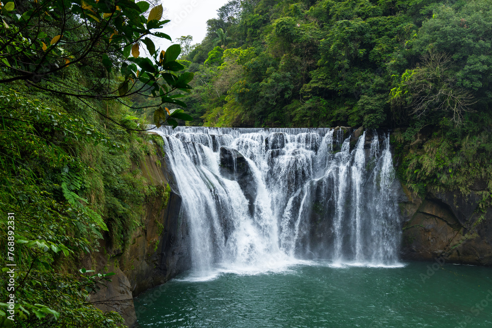 Shifen Waterfall in Pingxi District at Taiwan Shifen Waterfall in Pingxi District at Taiwan