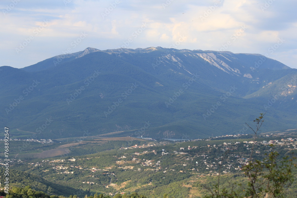 Crimean mountains on a sunny day