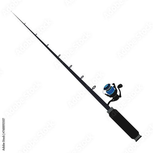 Fishing rod icon. Vector illustration