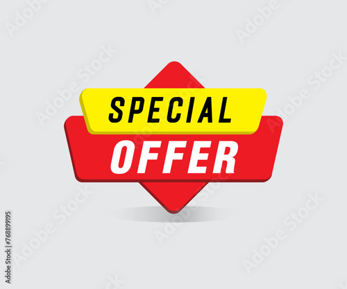 Special offer, limited offer, discount tag , Abstract, Special offer sales banner tag, price tag vector format, Marketing deal sale tag giving super offer, vector illustration, isolated label