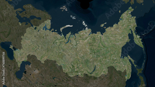 фотографія Russia highlighted. High-res satellite map