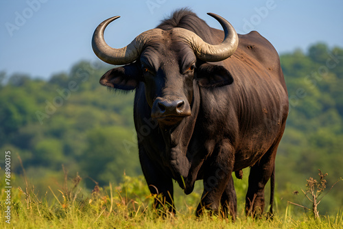 Captivating Portrait of an Indian Bison (Eruma Madu) in Its Natural Habitat