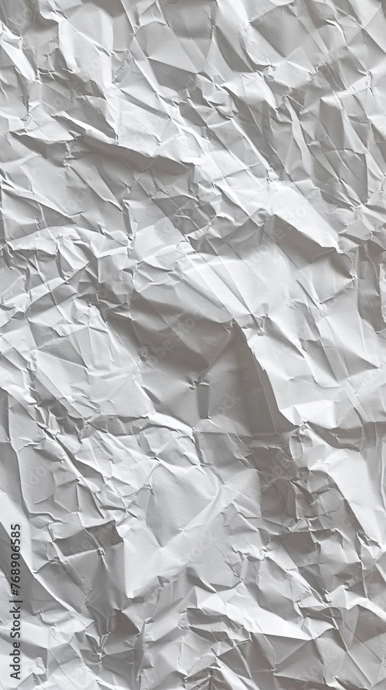 Crumpled white paper texture Crumpled white paper texture