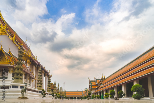 Cours de temple Bouddhiste en Thaïlande, Bangkok  photo
