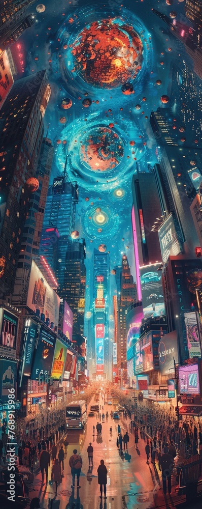 Fototapeta premium city at night