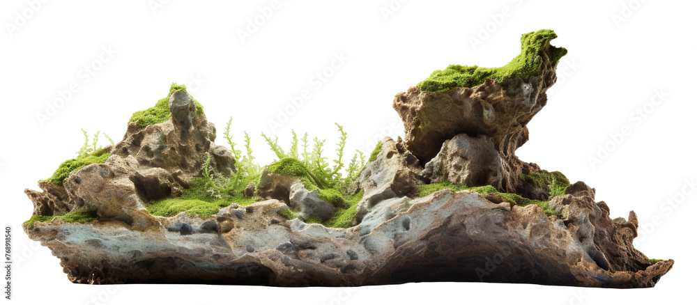 Naklejka premium Heavy reef rock cut out