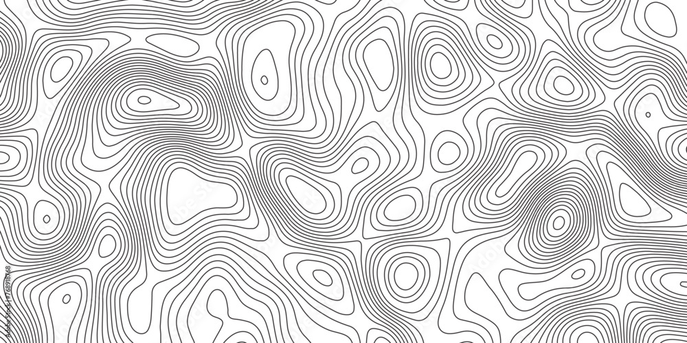Topographic contour map. Vector cartography illustration. Abstract lines background. Line topography map contour background concept of a conditional geography scheme and the terrain path.