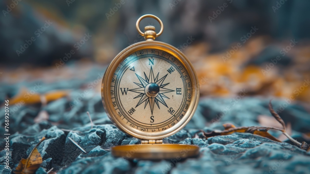 A compass representing direction or guidance