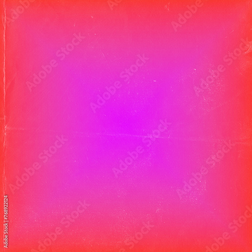 Abstract Minimal Color Gradient Vintage Background or Overlay with Film Dust and Texture in Magenta and Red