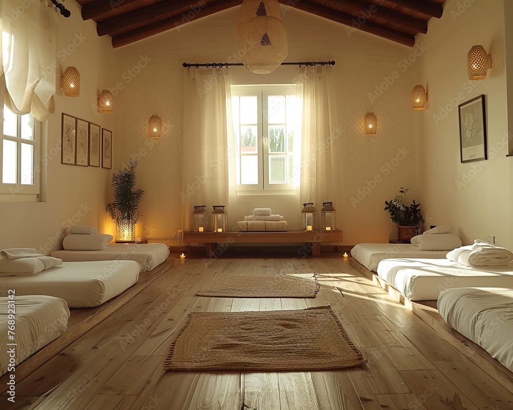 Ayurvedic spa treatment, holistic wellness, traditional techniques, warm, nurturing space, enlightening afternoon , cinematic