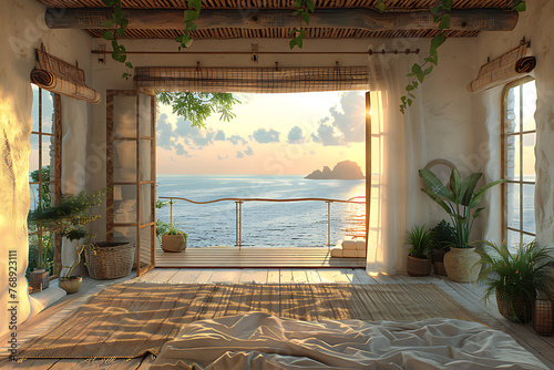 Fototapeta Naklejka Na Ścianę i Meble -  Rustica House with sea view