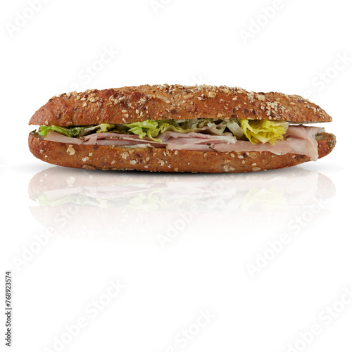 Burger Bread cut out isolated transparent background