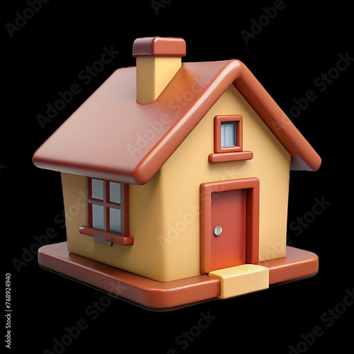 Fototapeta Naklejka Na Ścianę i Meble -  3d house icon