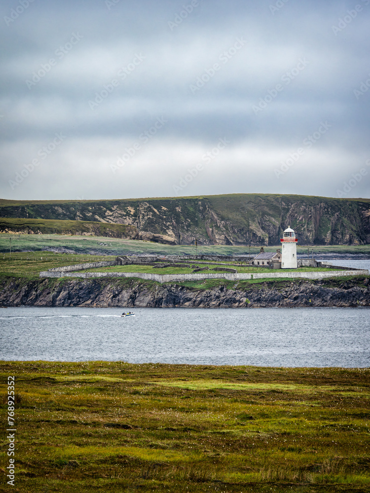 Broadhaven Lighthouse at Ballyglass - Lighthouse Overlooking Vast Water Body Broadhaven Lighthouse at Ballyglass - Lighthouse Overlooking Vast Water Body