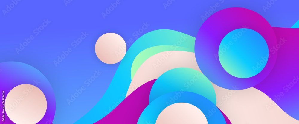Colorful vector modern gradient abstract simple banner with wave and liquid elements vector illustration. Vector design layout for presentations, flyers, posters, background, annual report, invitation