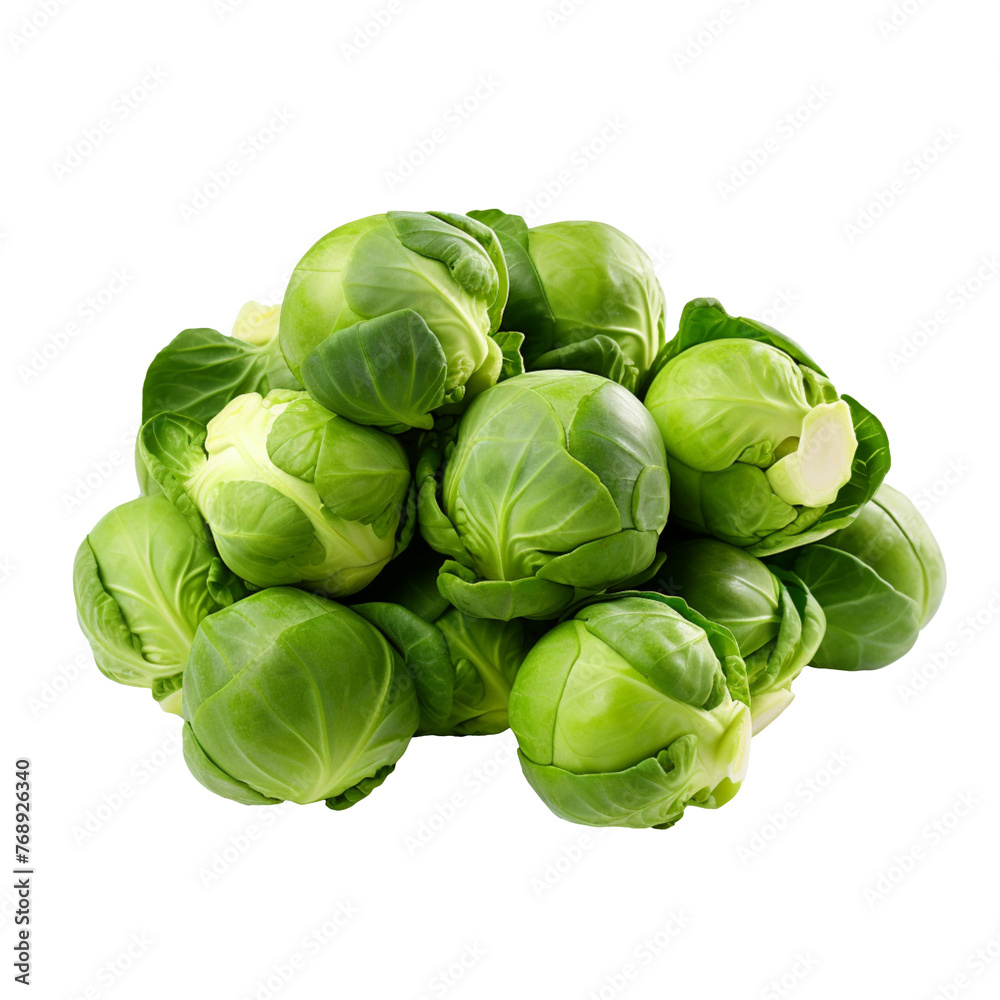 Brussel Sprouts isolated on transparent background Brussel Sprouts isolated on transparent background