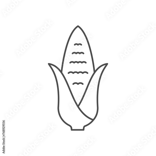 Ear of corn line icon