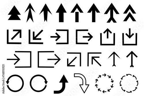 Arrow icon set. Collection of Modern simple arrows. Flat vector illustration Free Download Arrow icon set. Collection of Modern simple arrows. Flat vector illustration - GFXLoad