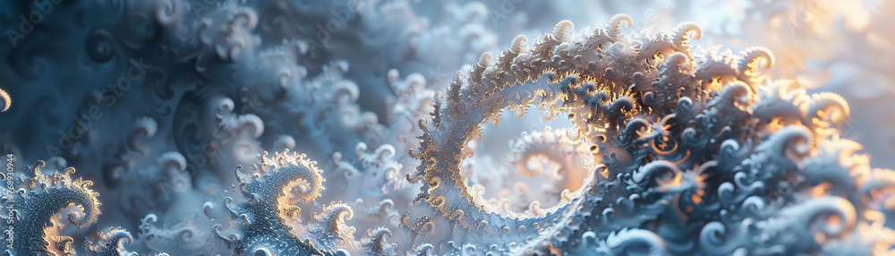 Dynamic close-up of a fractal swirl Dynamic close-up of a fractal swirl